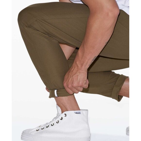 Lululemon Commission ABC Pants Slim Warpstreme Artifact Khaki Tan 30 Short - Picture 4 of 11